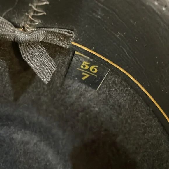 Stallion by Stetson Black Wool Cowboy Hat Unisex Size 7 - Picture 8 of 10